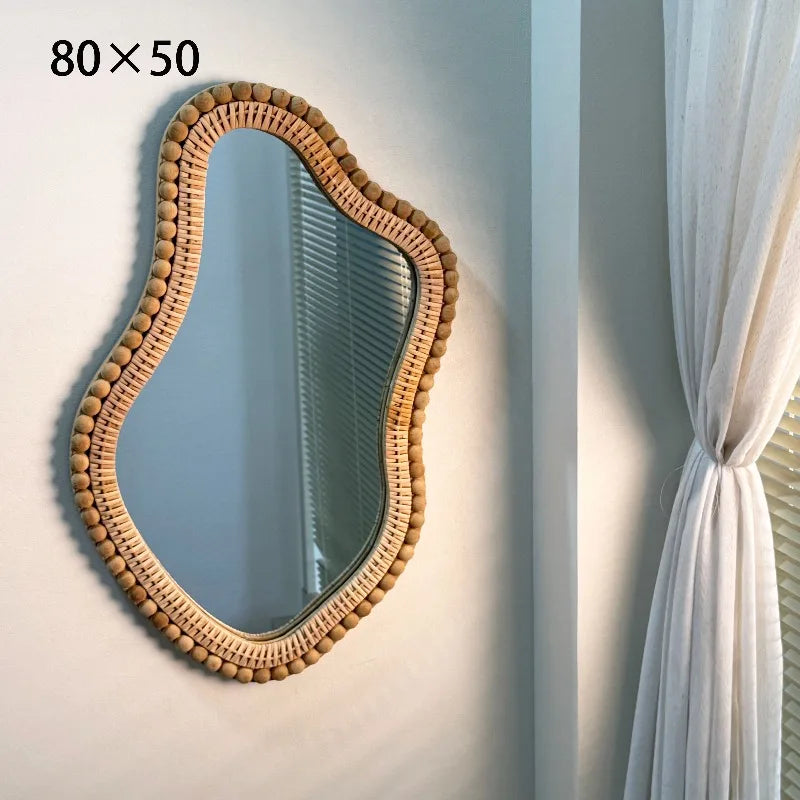 Amara Rattan Beaded Wall Mirror