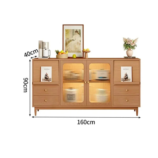 Aurelia Ribbed Glass Sideboard