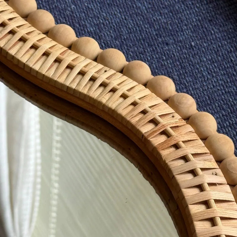 Amara Rattan Beaded Wall Mirror