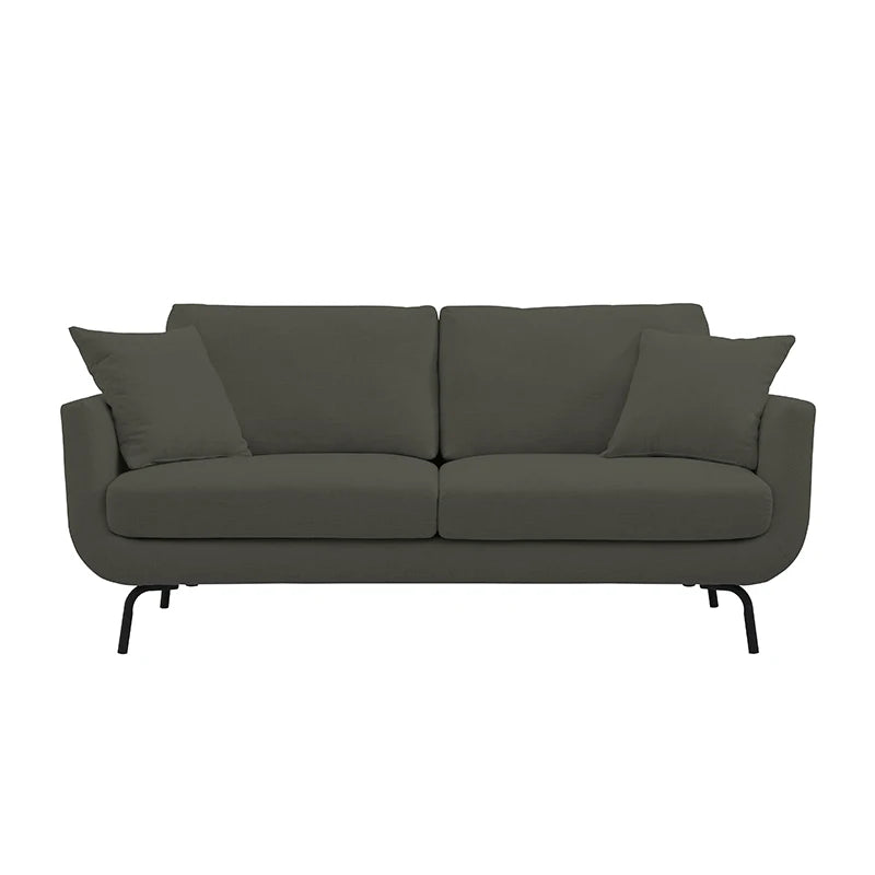 Mila Contemporary 2-Seater Sofa – Ivory