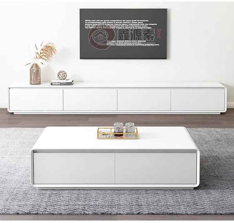 Luna Modern TV Console & Coffee Table Set