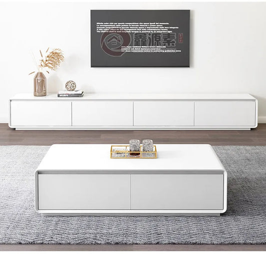 Luna Modern TV Console & Coffee Table Set