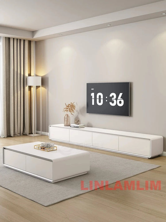 Luna Modern TV Console & Coffee Table Set