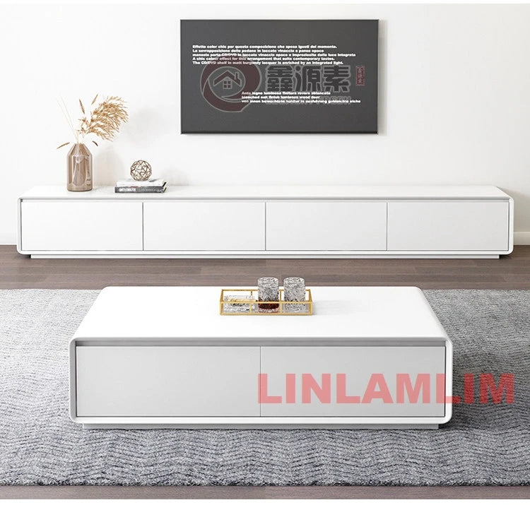 Luna Modern TV Console & Coffee Table Set