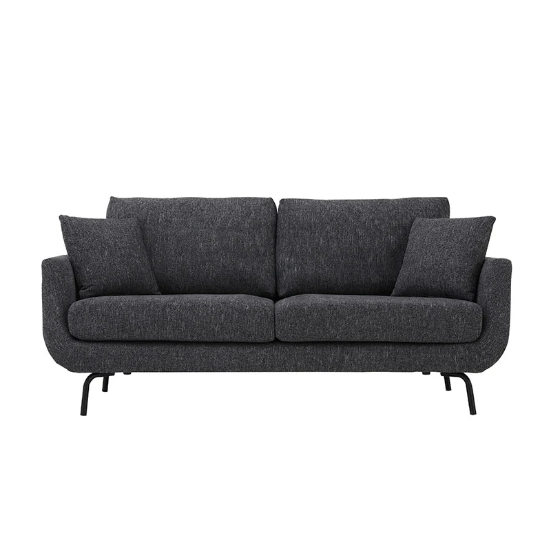 Mila Contemporary 2-Seater Sofa – Ivory