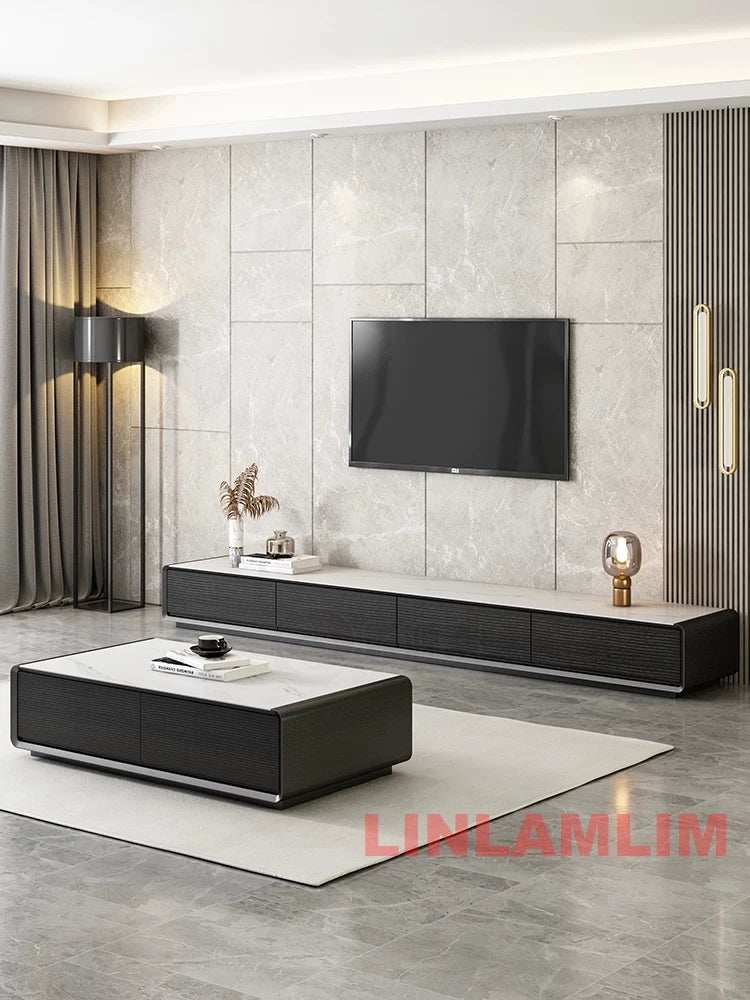 Luna Modern TV Console & Coffee Table Set