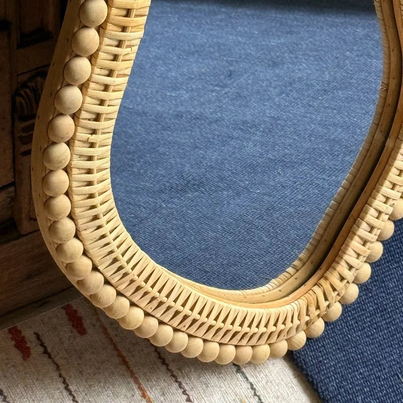 Amara Rattan Beaded Wall Mirror