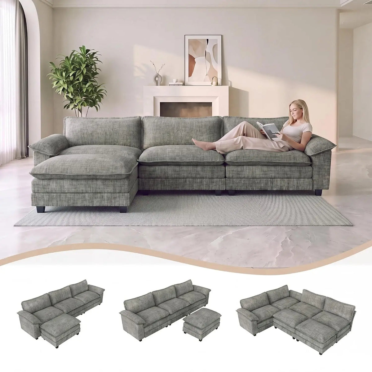 Harper Modular Corner Sofa with Ottoman