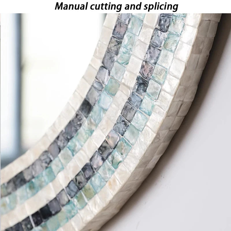 Selene Pearl Mosaic Wall Mirror