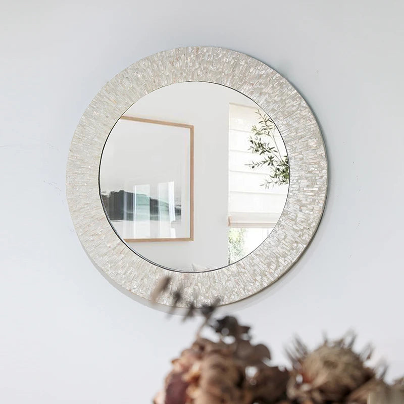 Selene Pearl Mosaic Wall Mirror