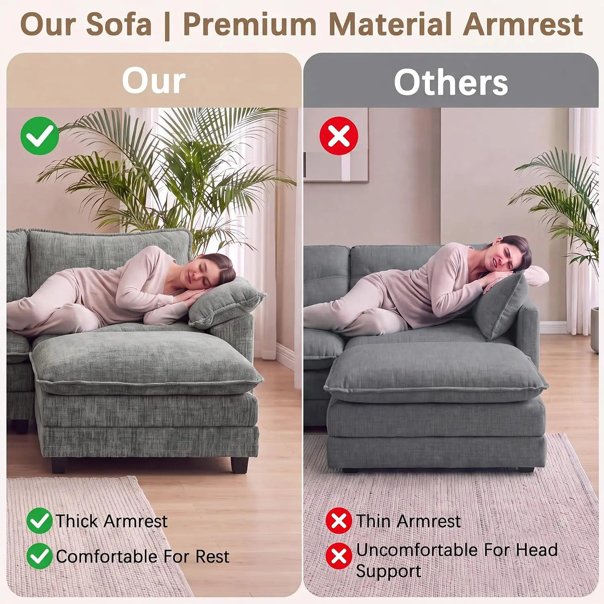 Harper Modular Corner Sofa with Ottoman
